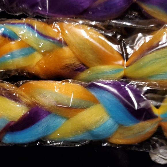 24 inch rainbow hair braiding extensions - Picture 6 of 7